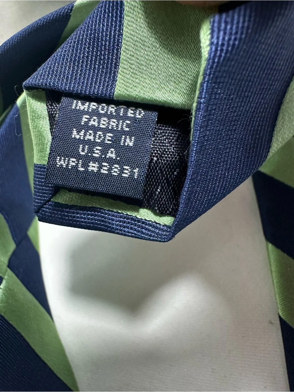 A48. Nautica Men’s Necktie Lot of 2 Silk & Polyester Preppy Striped Ties
